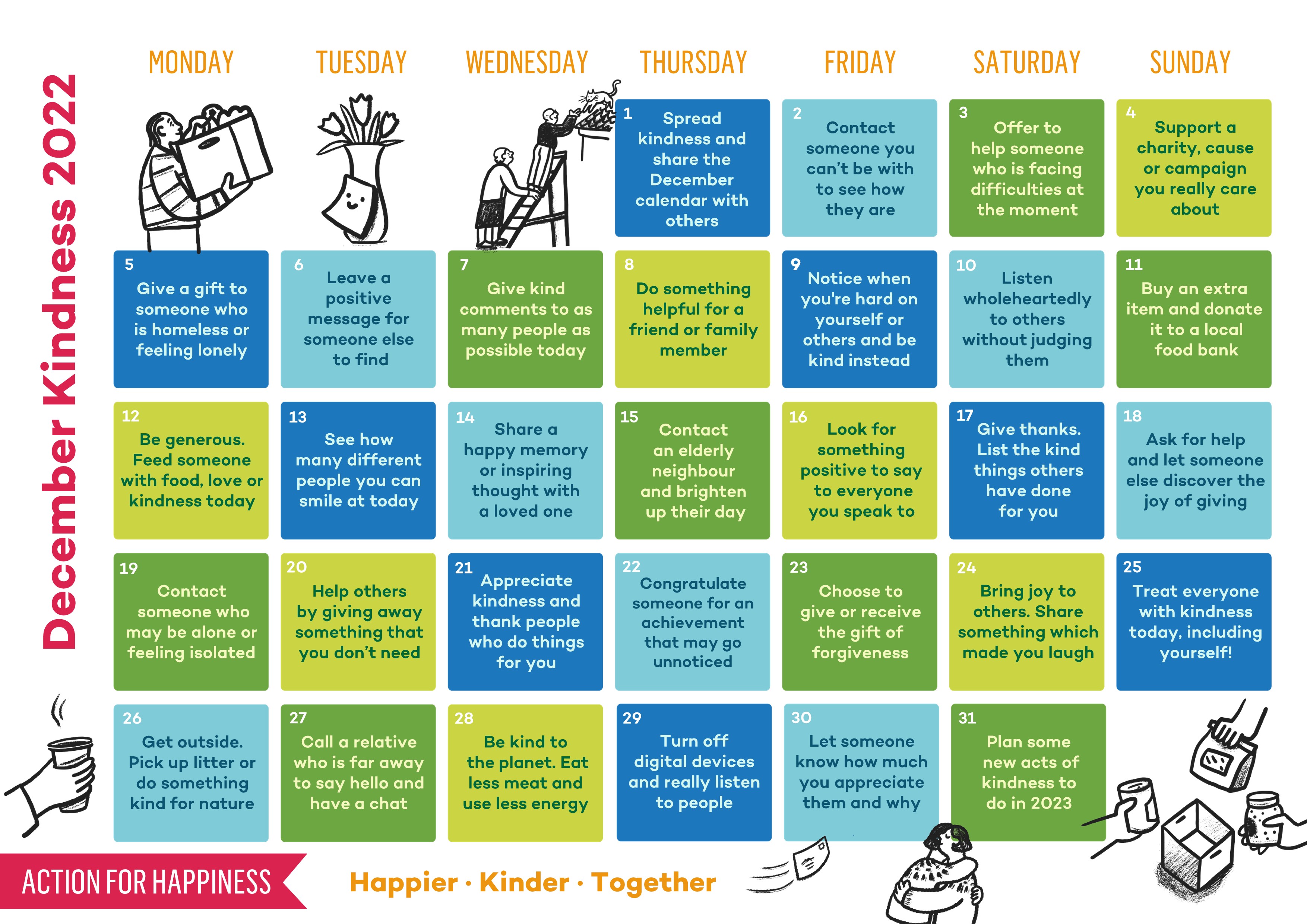 Do Good December | Action for Happiness Do Good December | Action for Happiness