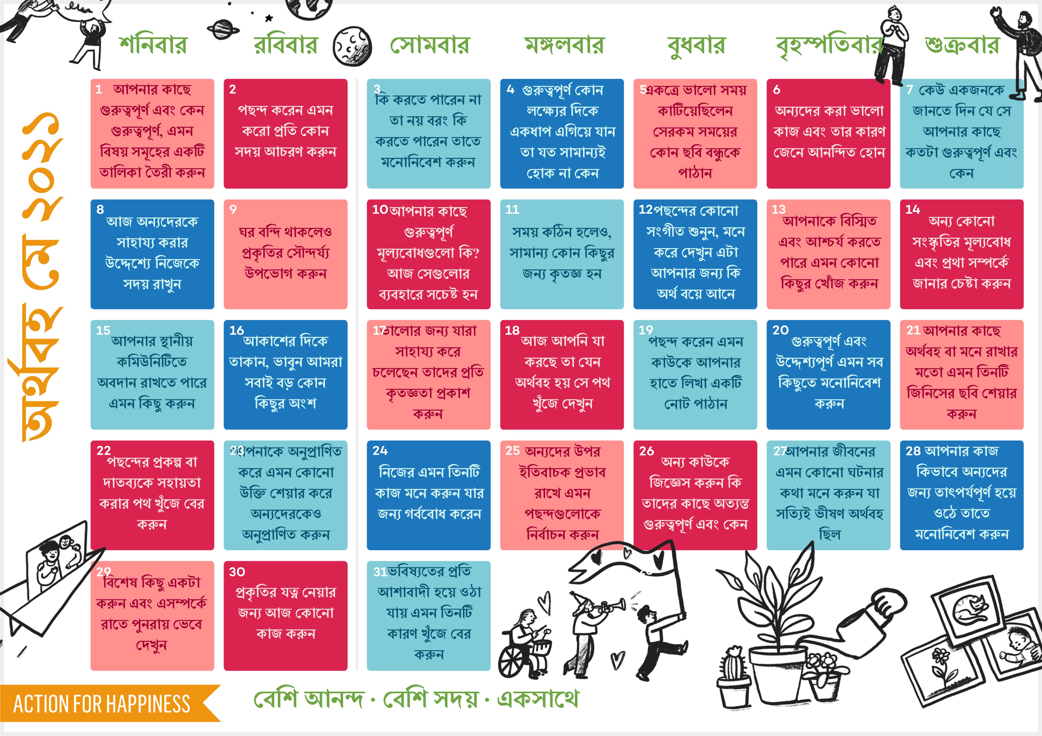 Meaningful May Action For Happiness