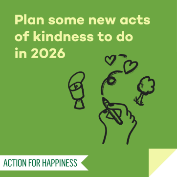 Plan some new acts of kindness in 2026