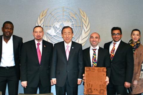 Ban Ki Moon celebrates International Day of Happiness at the UN